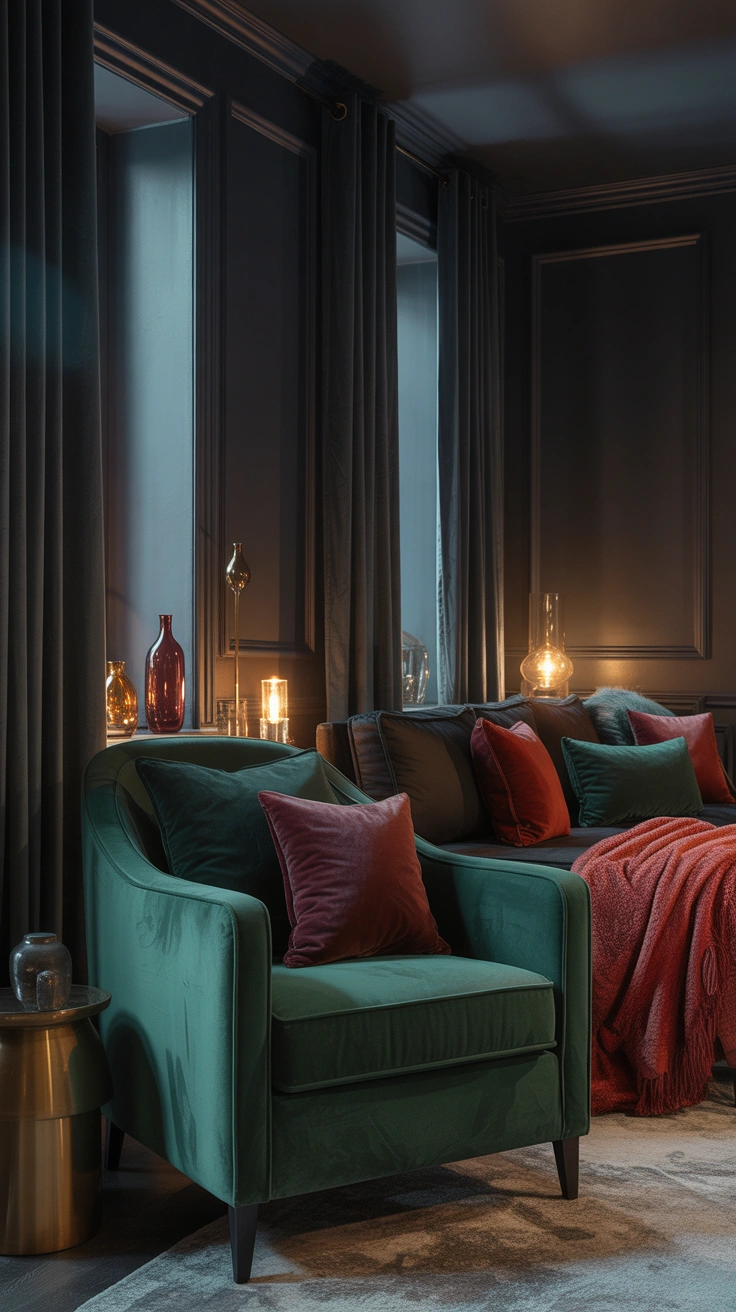 dark cozy living room ideas