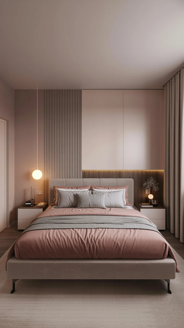 feminine bedroom with cozy textures