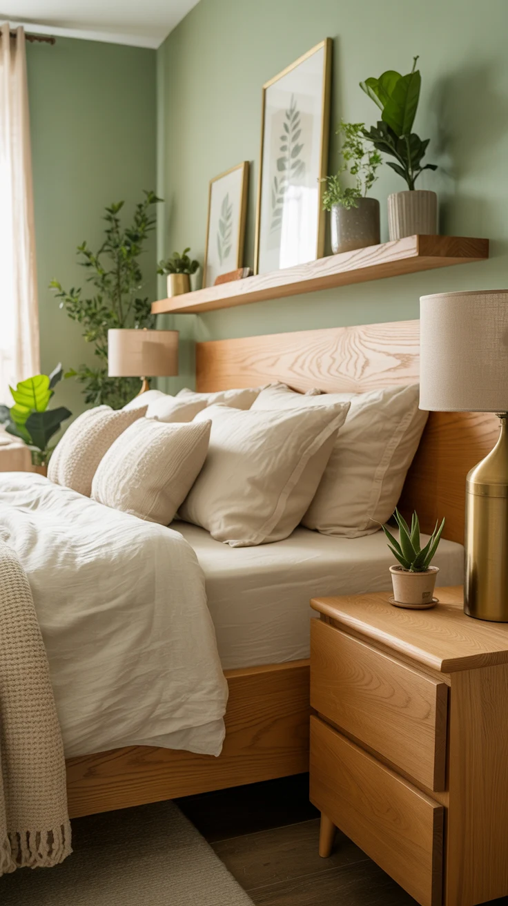 green bedroom decor ideas