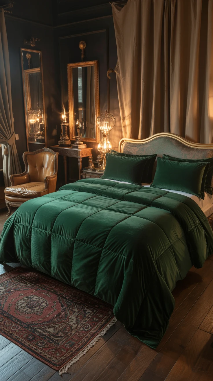green bedroom decor ideas