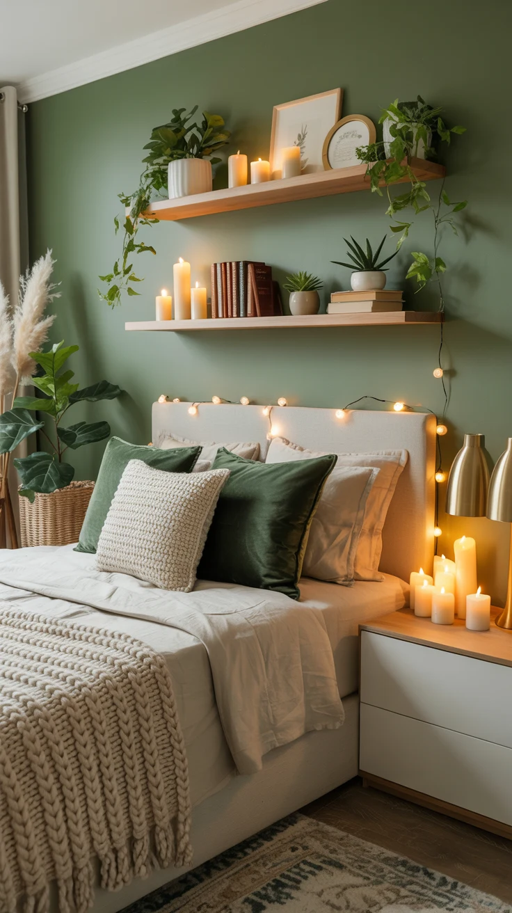 green bedroom decor ideas