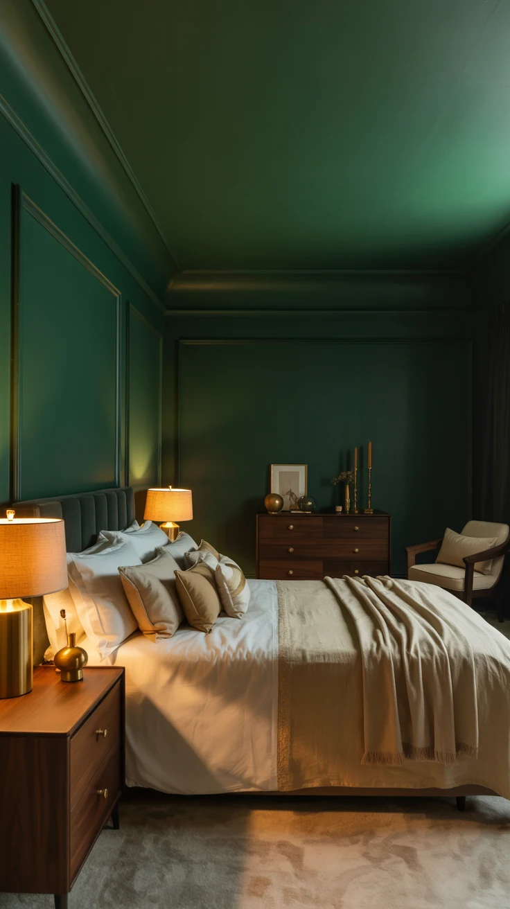green bedroom decor ideas