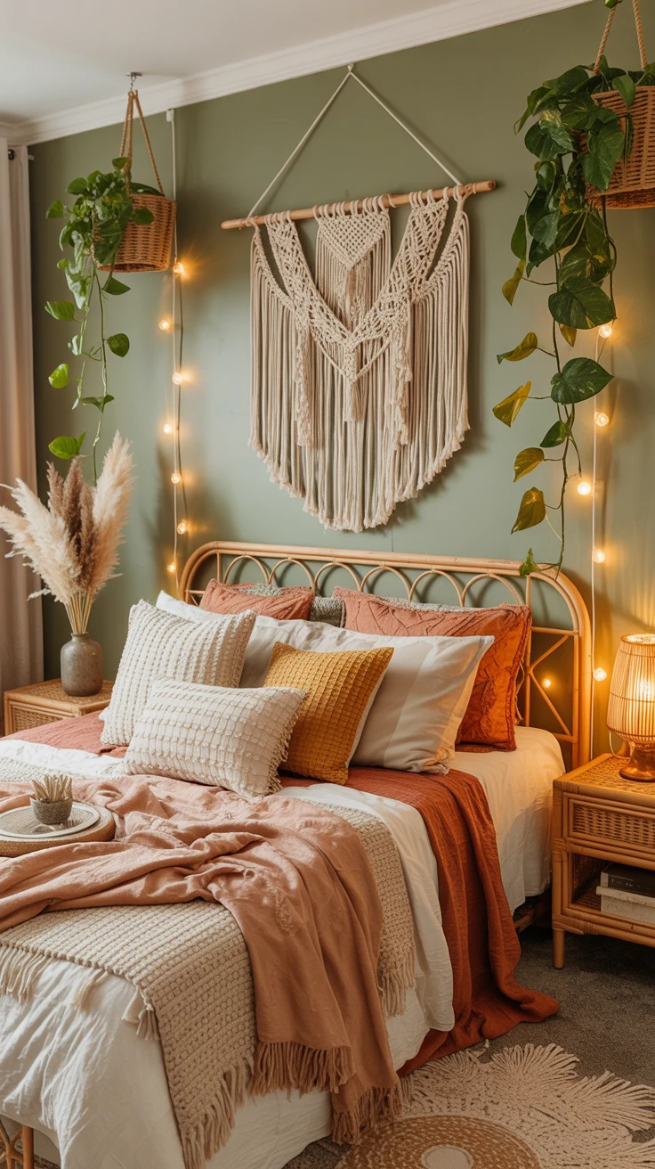 green bedroom decor ideas
