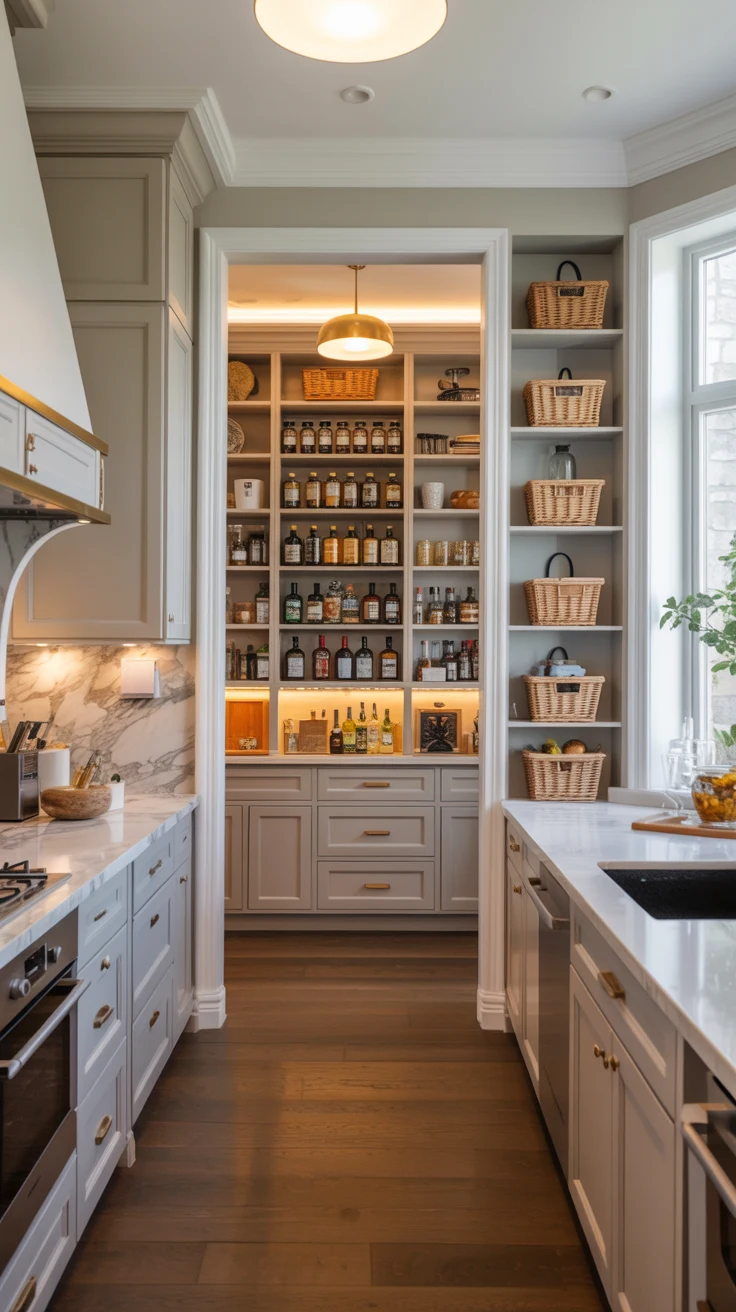 luxury kitchen with elegant finishes