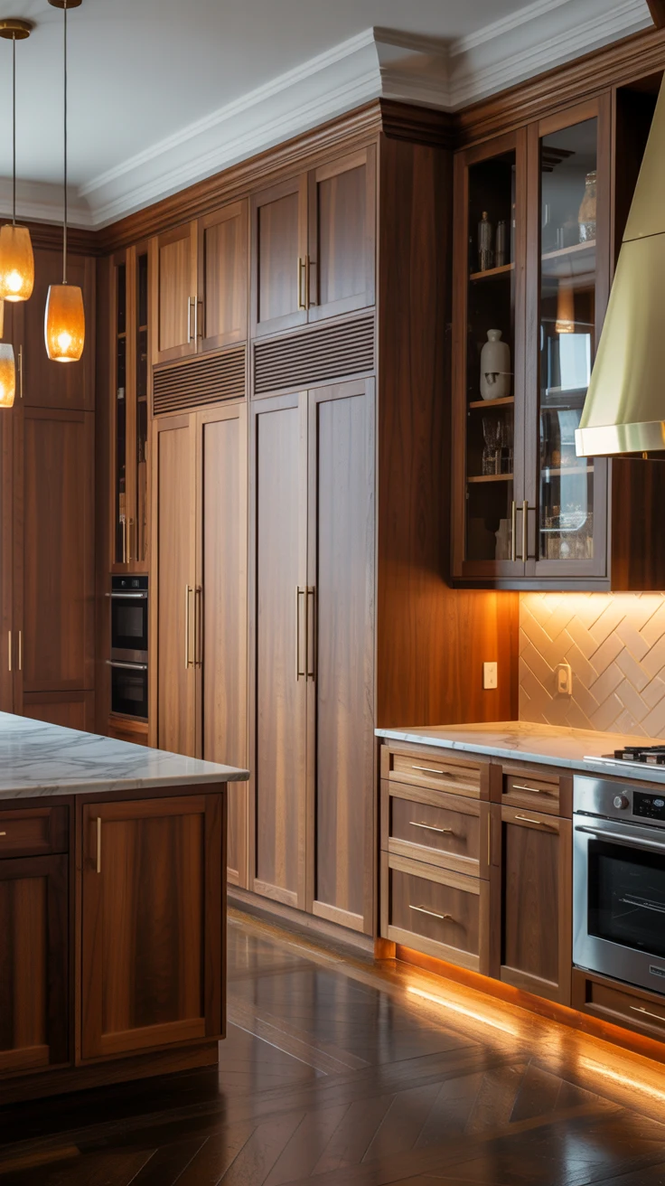 luxury kitchen with elegant finishes