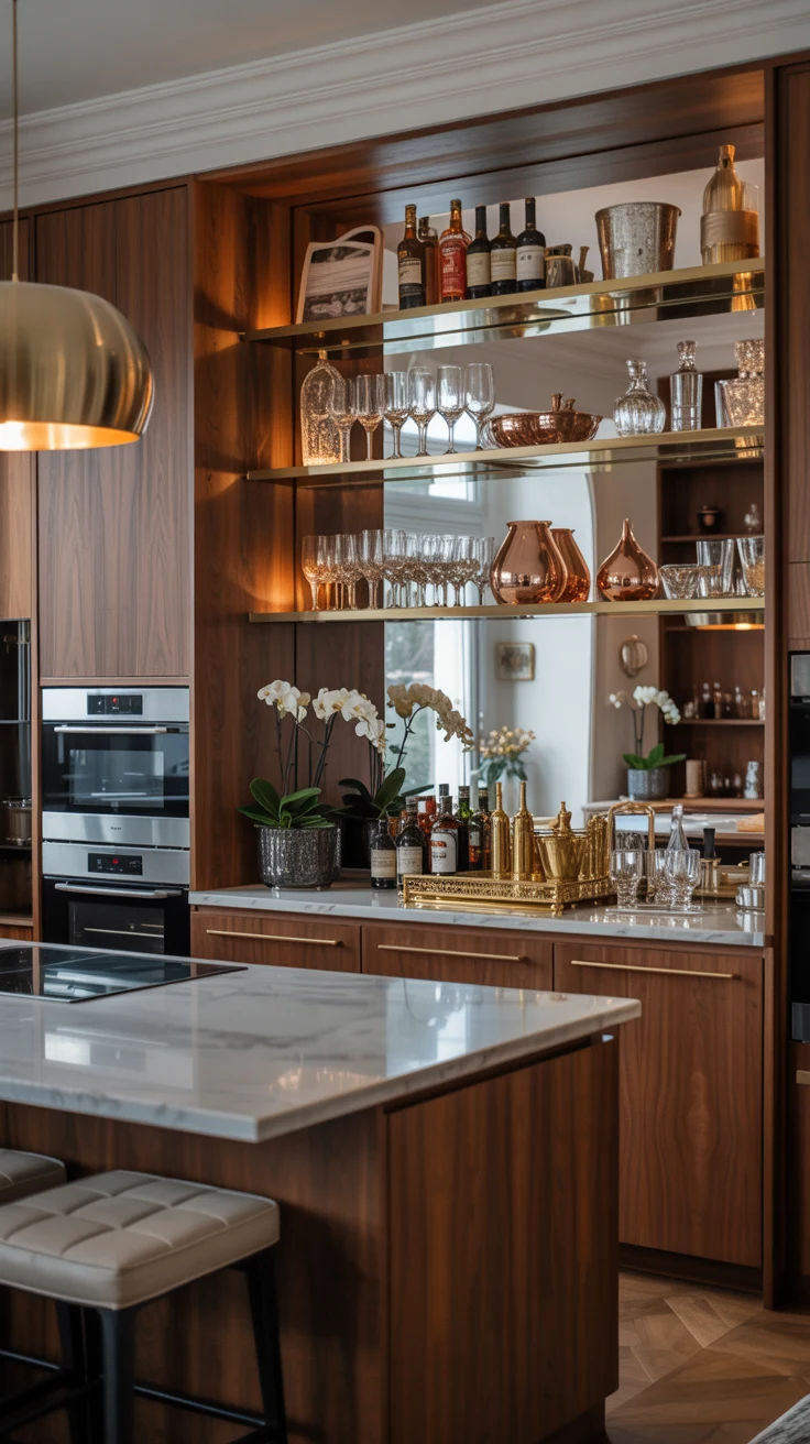 luxury kitchen with elegant finishes