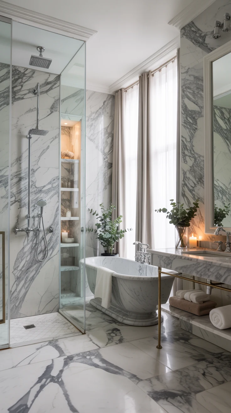 marble bathroom tile ideas