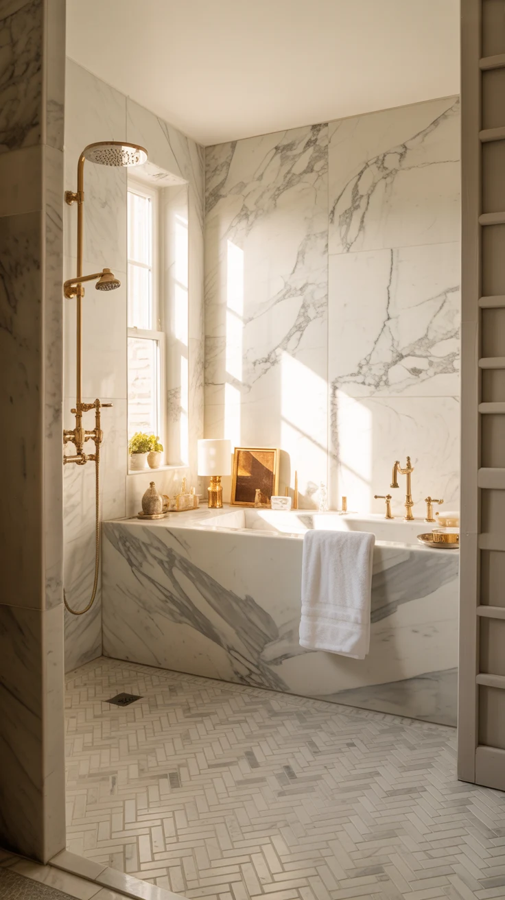 marble bathroom tile ideas