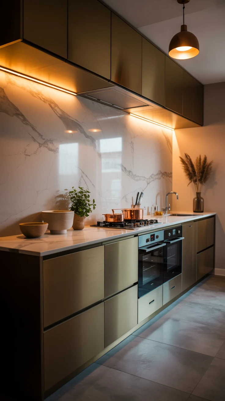 minimal kitchen with clean styling