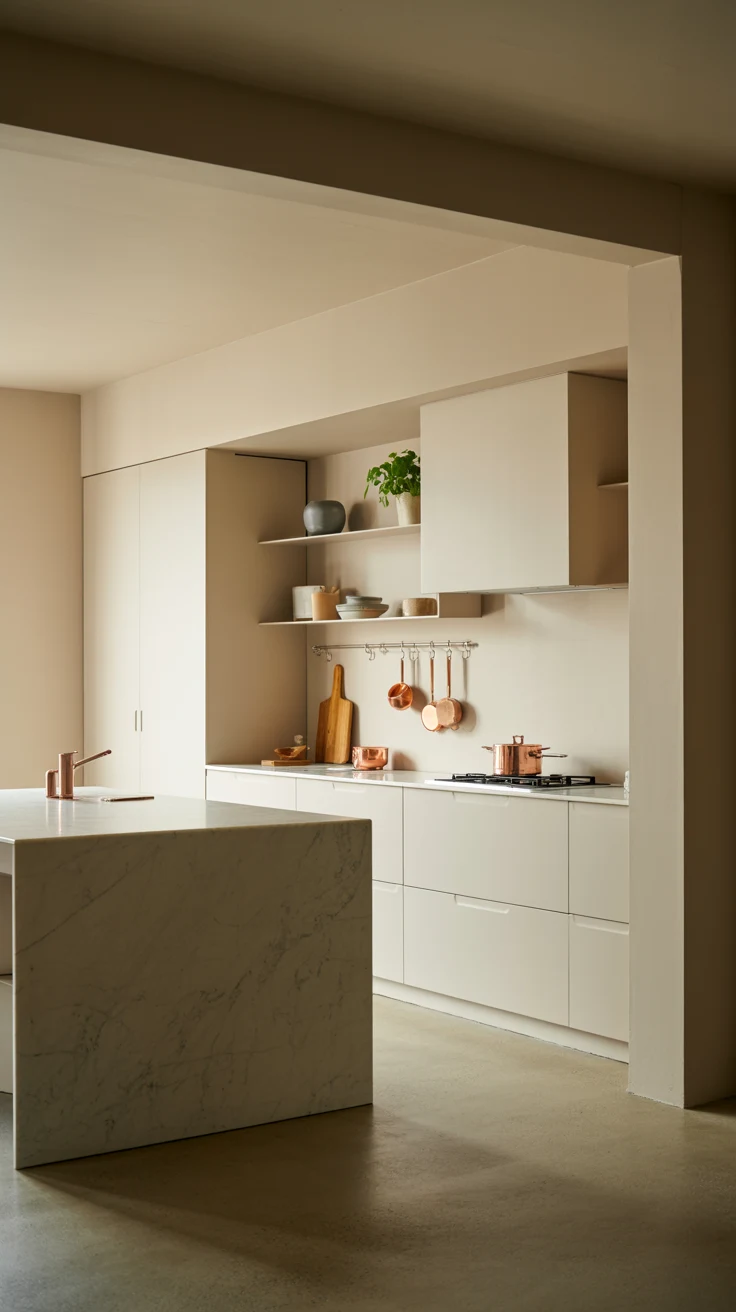 minimal kitchen with clean styling