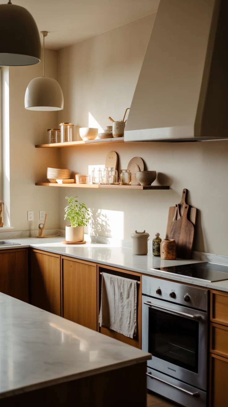 minimal kitchen with clean styling