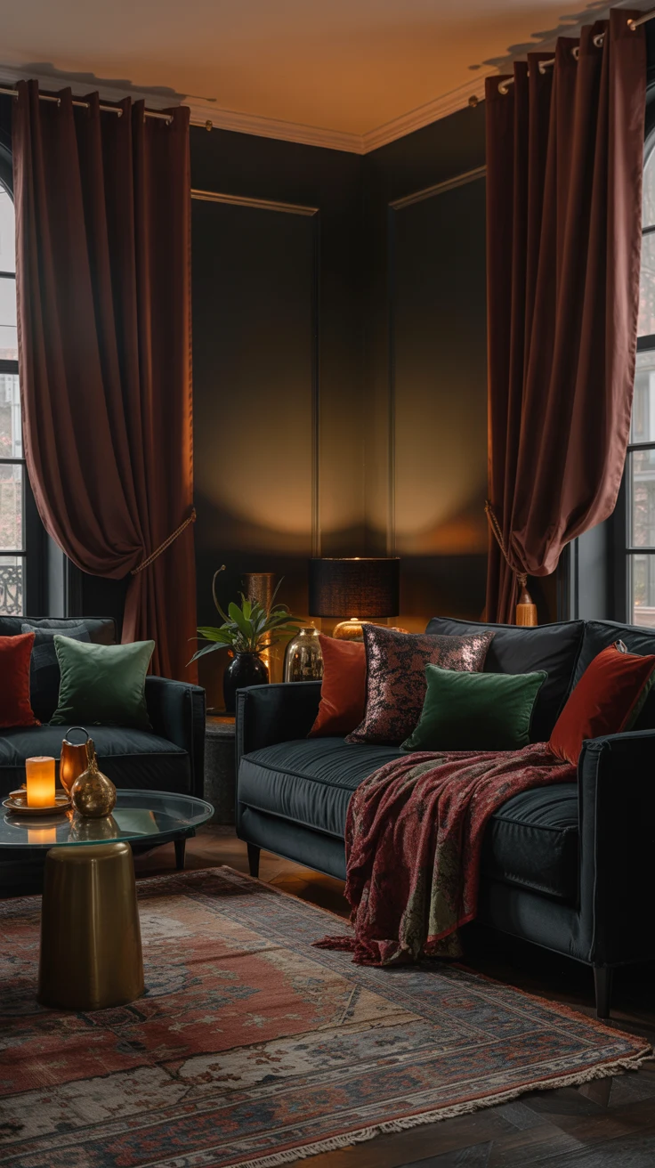 moody living room ideas