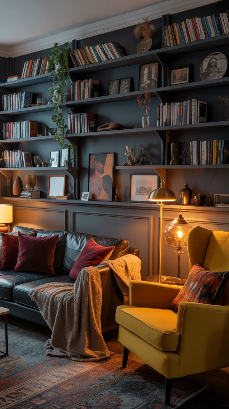 moody living room ideas