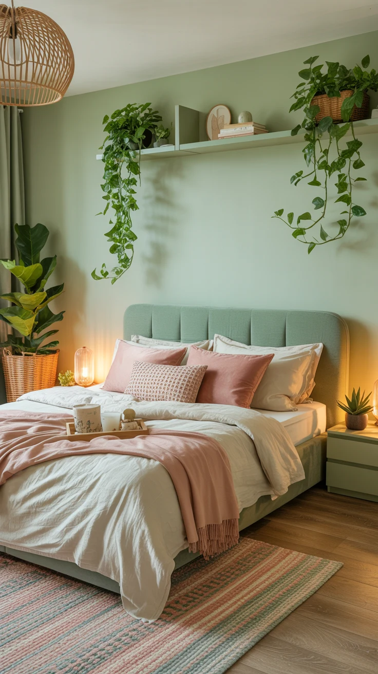 pink and green bedroom ideas 