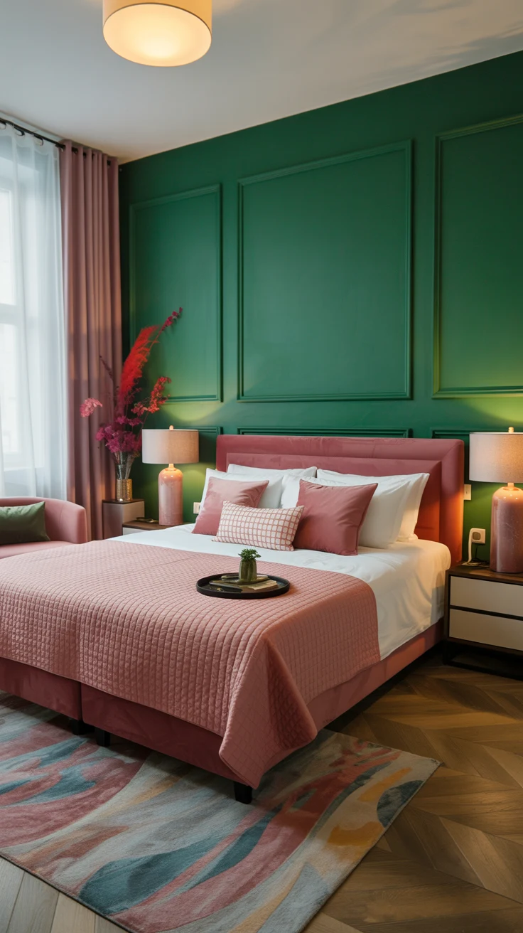 pink and green bedroom ideas 