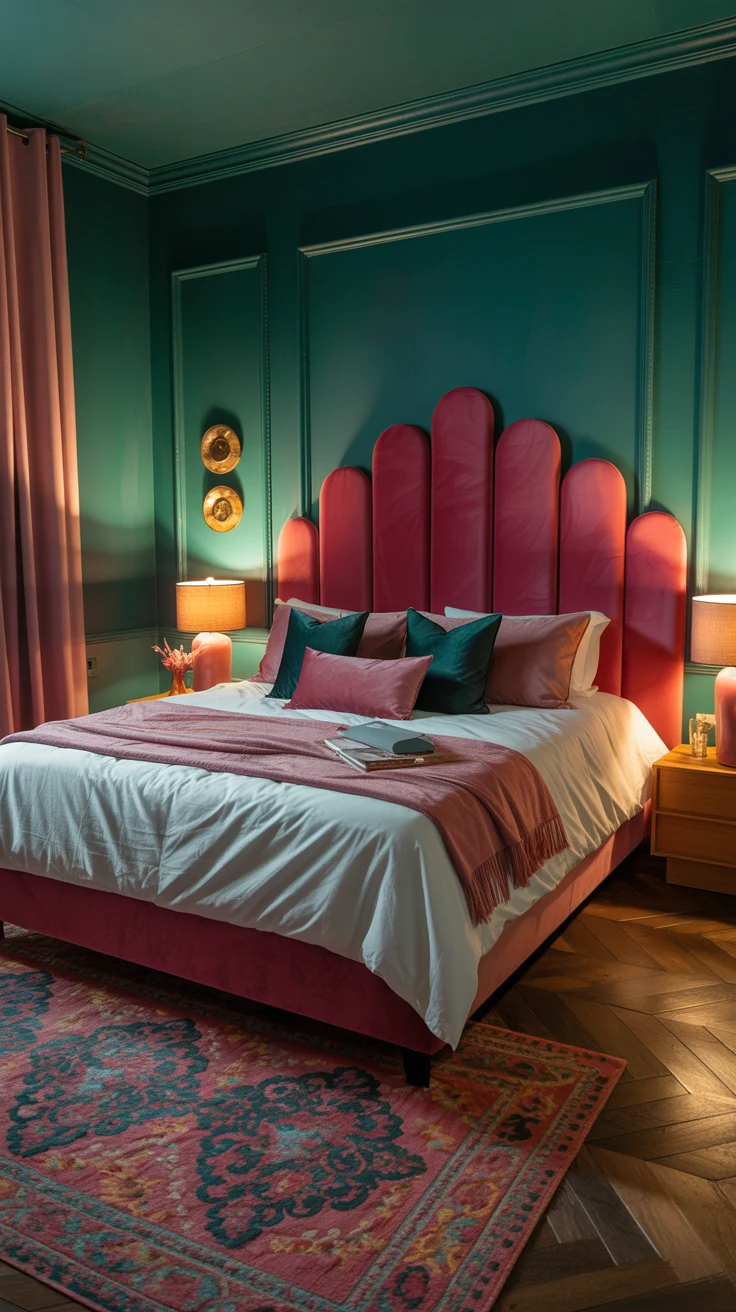 pink and green bedroom ideas