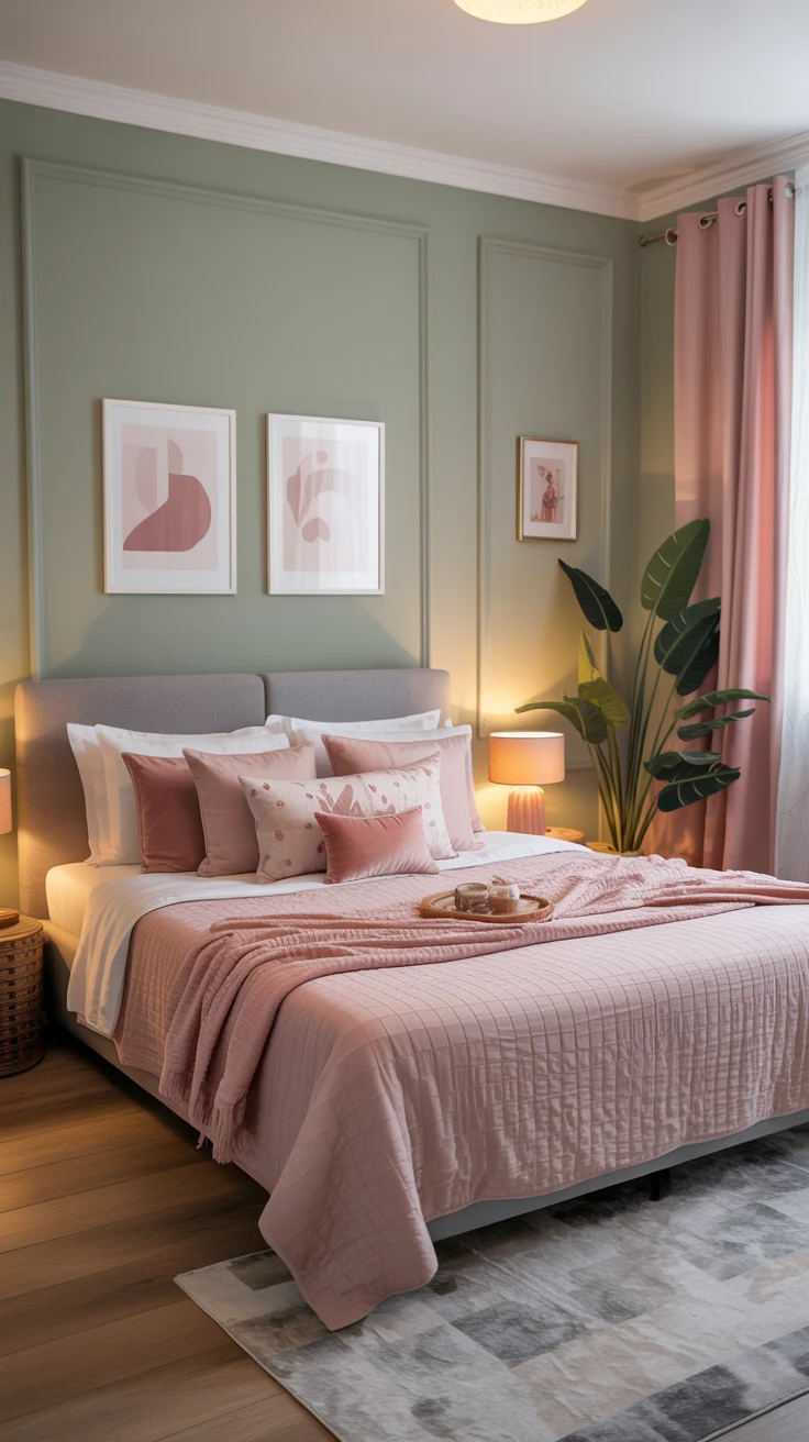 pink and green bedroom ideas 