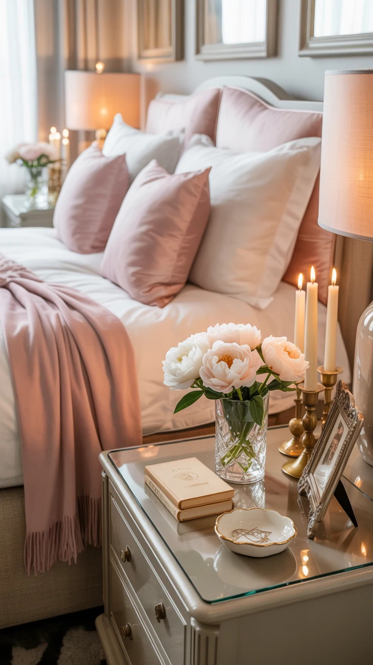 pink and white bedroom ideas