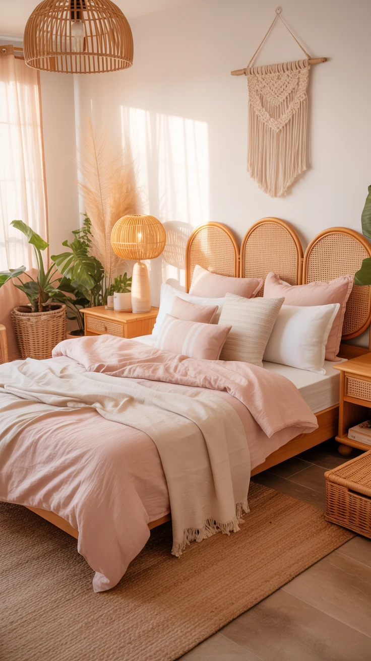 pink and white bedroom ideas