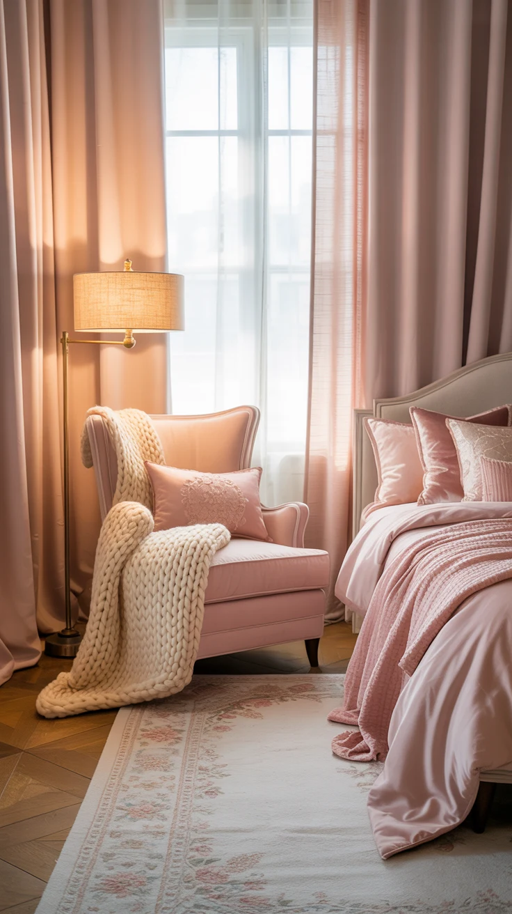 pink and white bedroom ideas