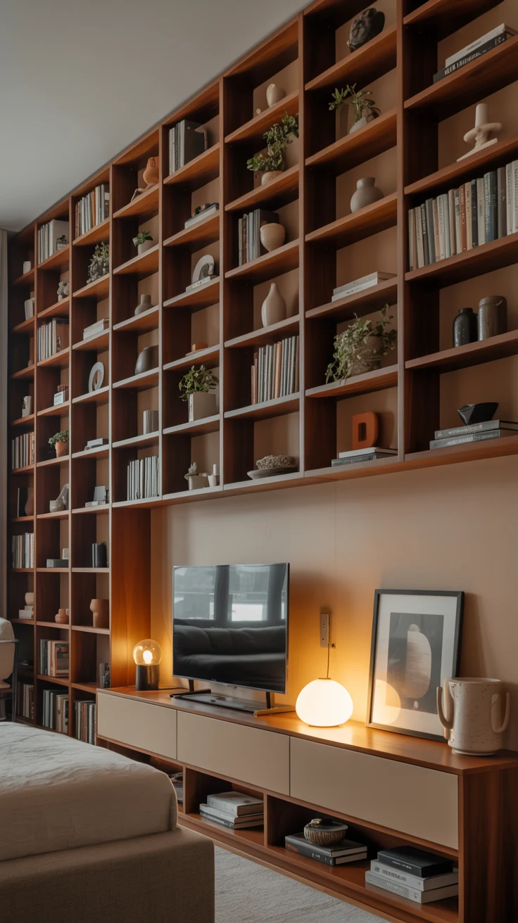 stylish studio apartment with cozy smart-space design