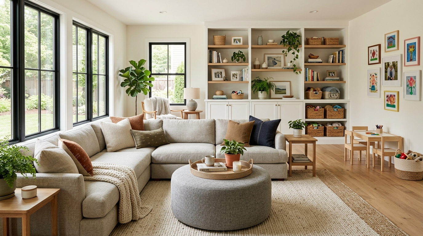 10 Family Living Room Ideas That Are Beautiful, Practical and Actually Survive Real Life