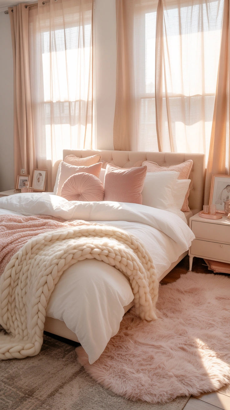 cozy feminine bedroom ideas