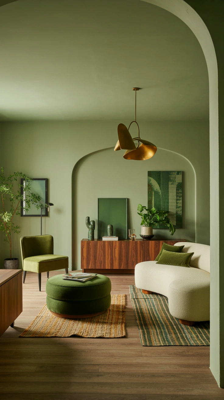 green living room decor ideas