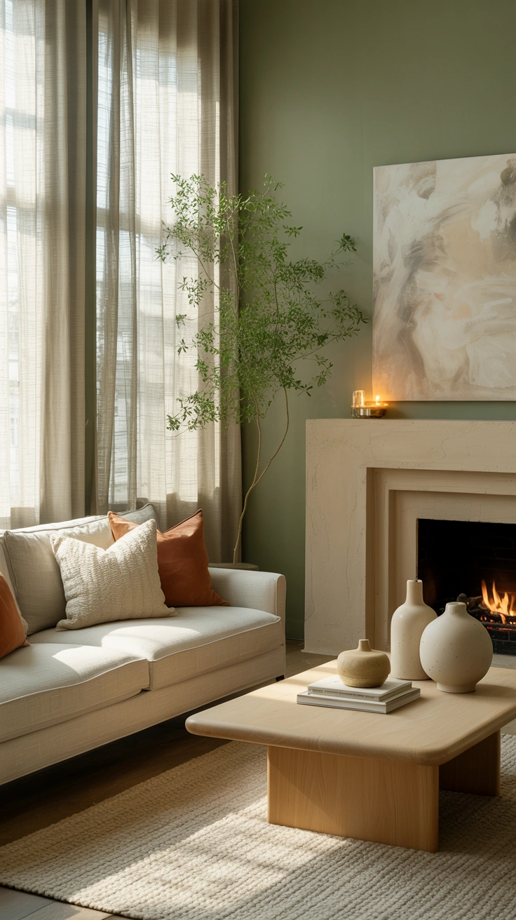 green living room decor ideas