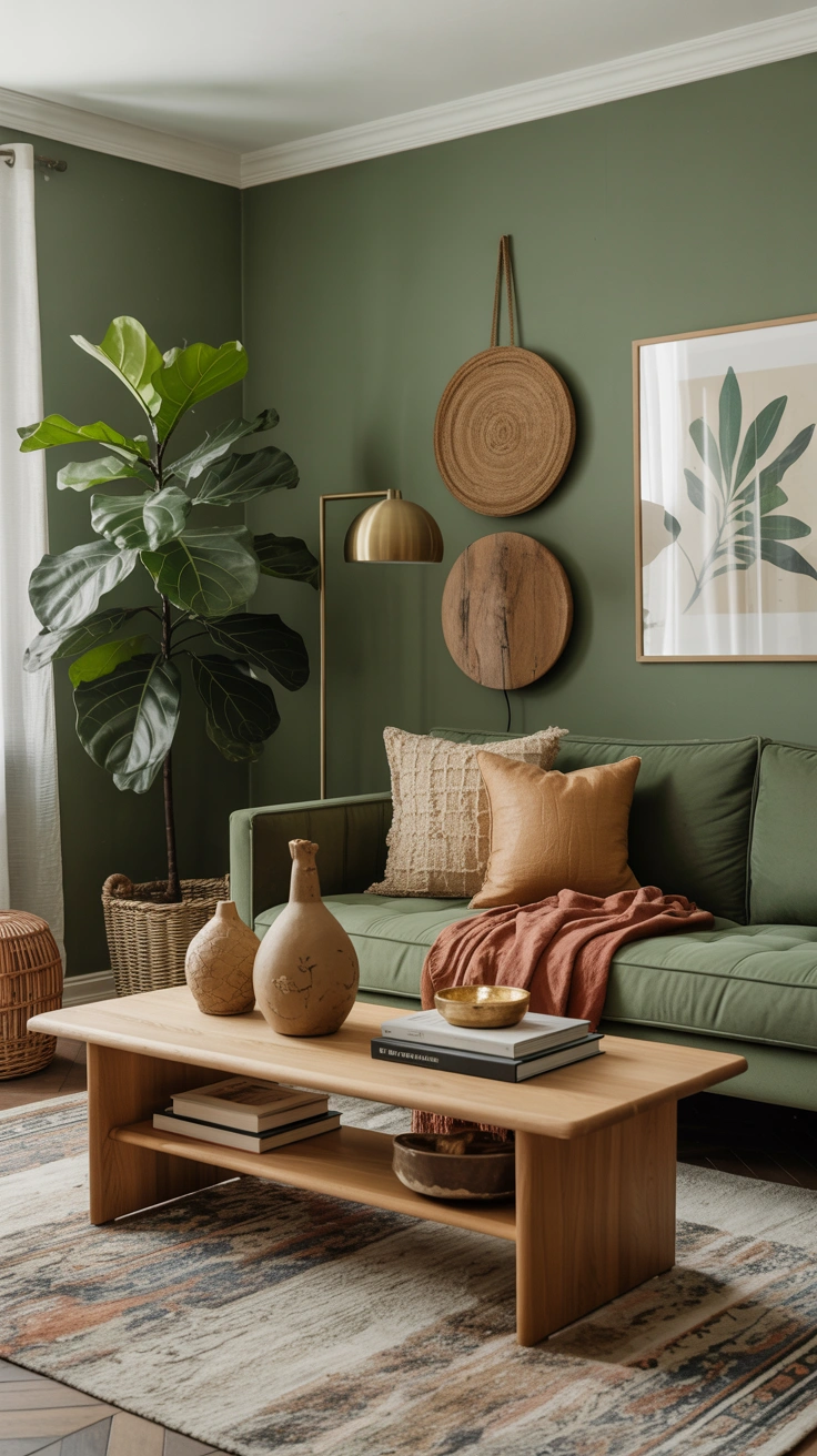 green living room decor ideas
