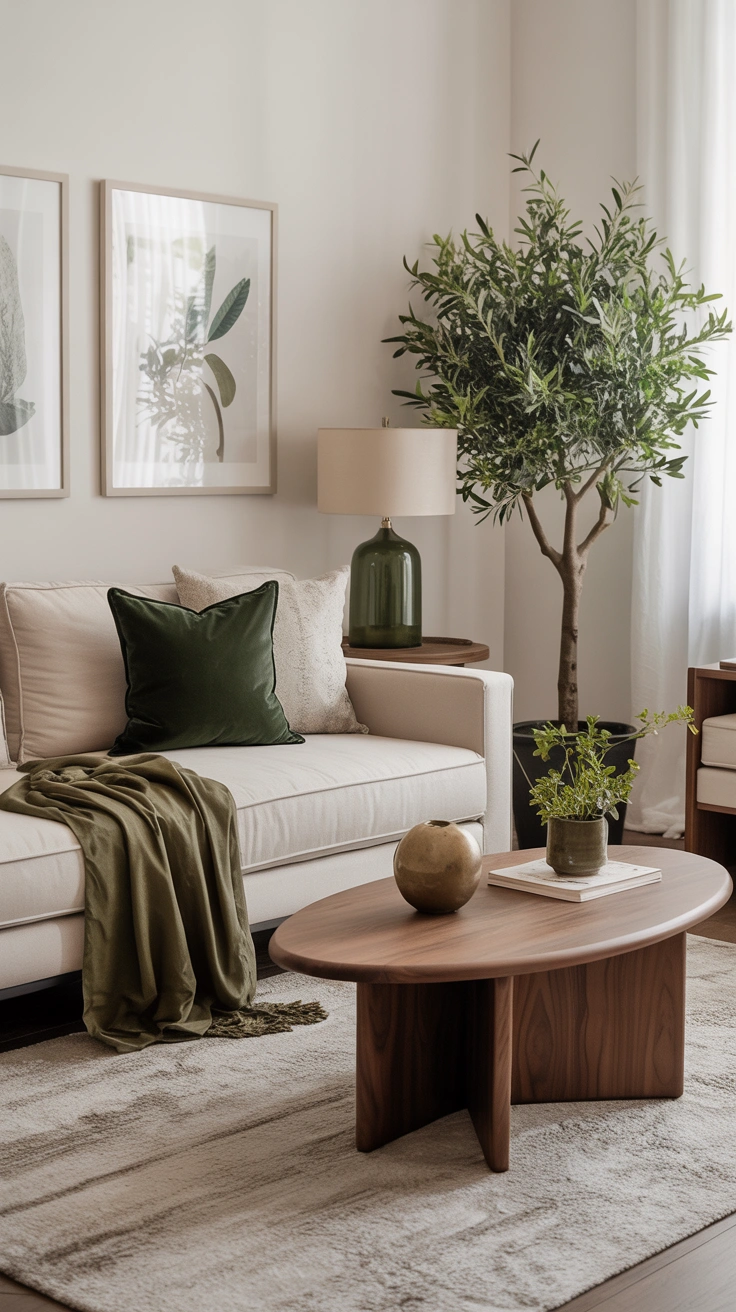 green living room decor ideas