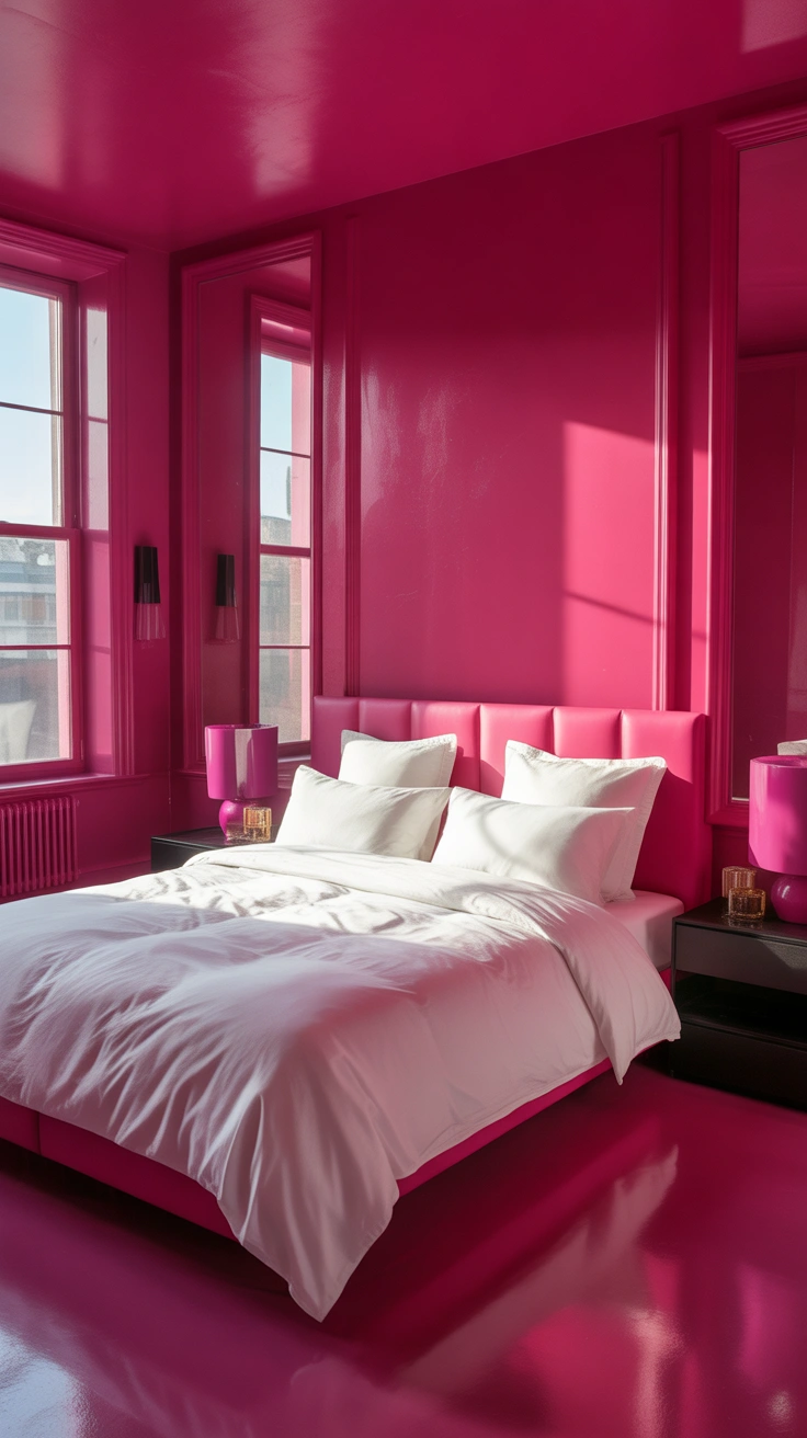 hot pink bedroom ideas