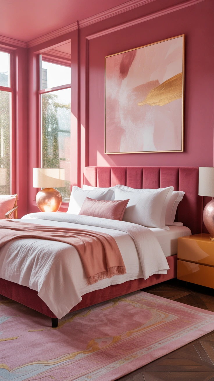 hot pink bedroom ideas