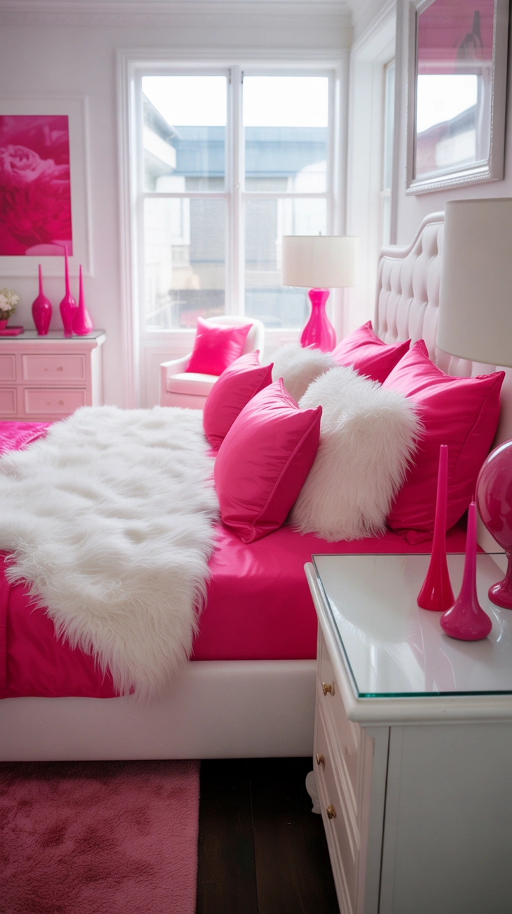 hot pink bedroom ideas