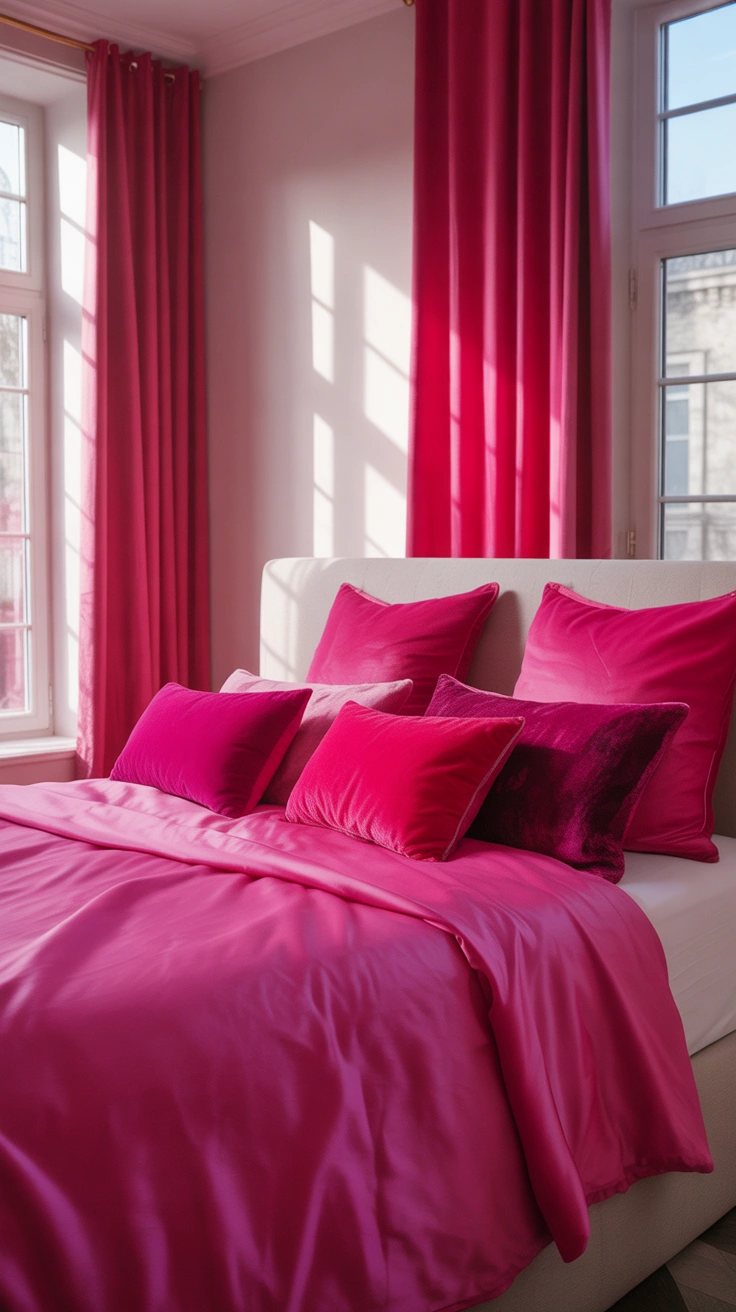 hot pink bedroom ideas
