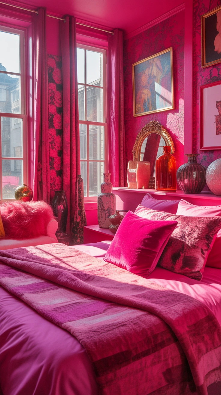 hot pink bedroom ideas