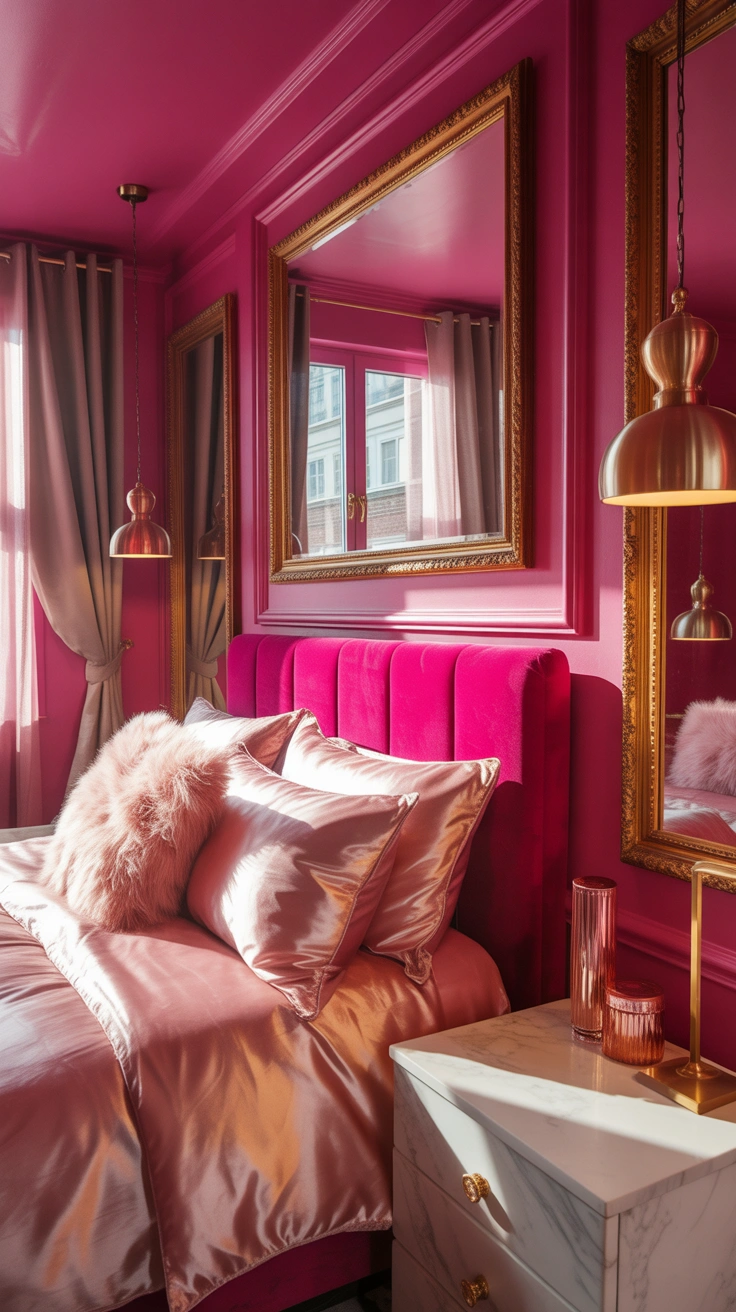 hot pink bedroom ideas