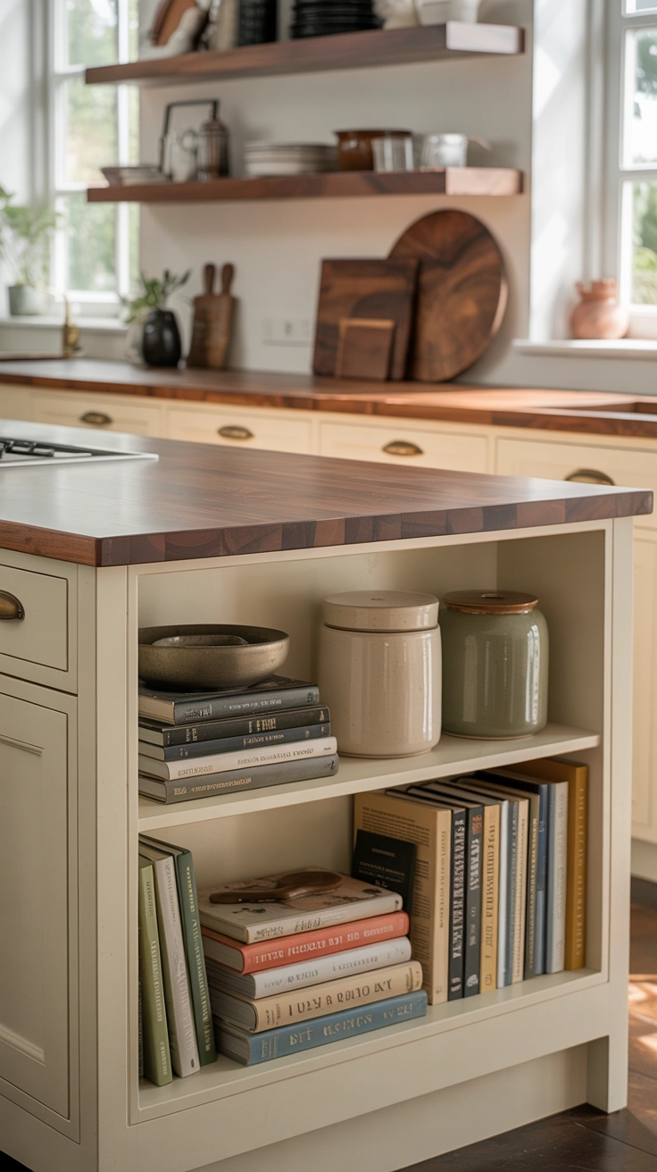 kitchen island with elegant styling