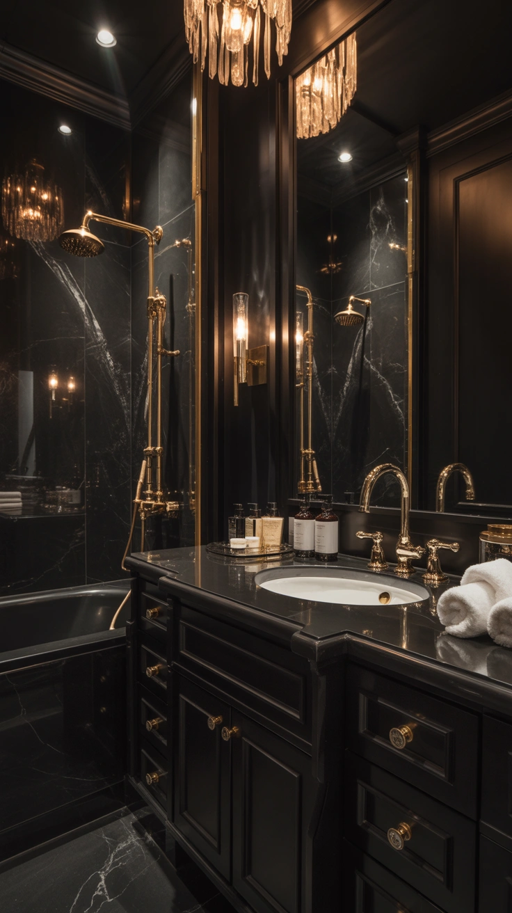 luxury dark bathroom ideas