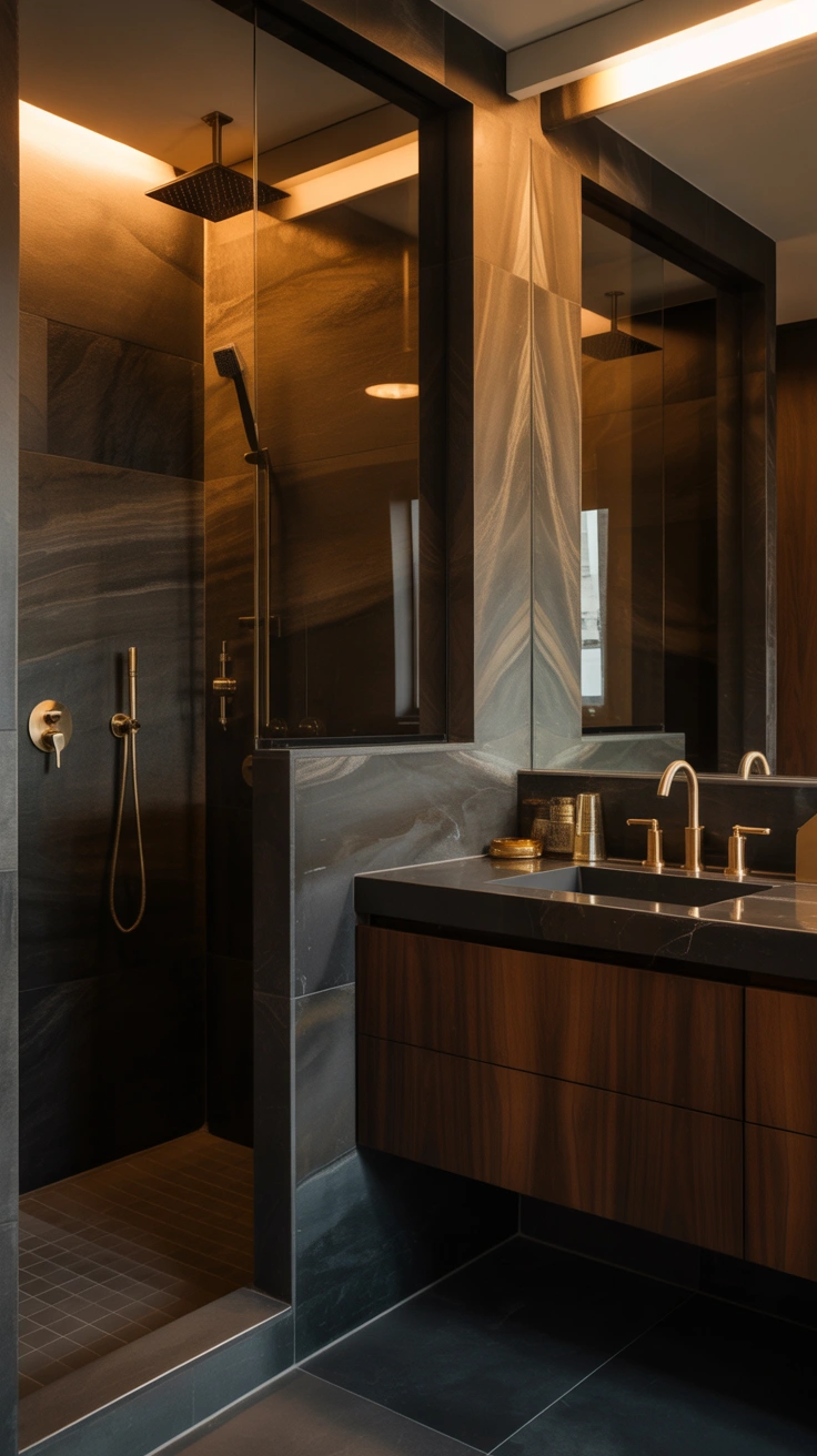 luxury dark bathroom ideas