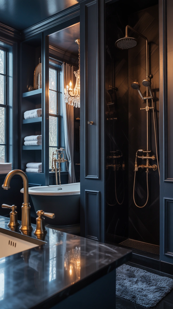 luxury dark bathroom ideas