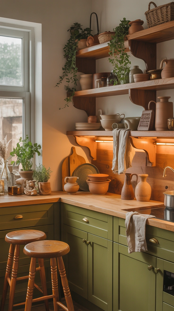 olive green kitchen ideas with timeless designer details 