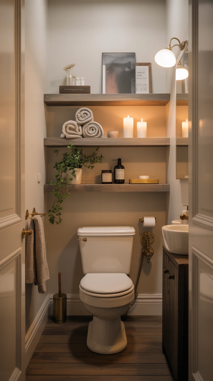 powder room with elegant finishes, statement details and sophisticated styling