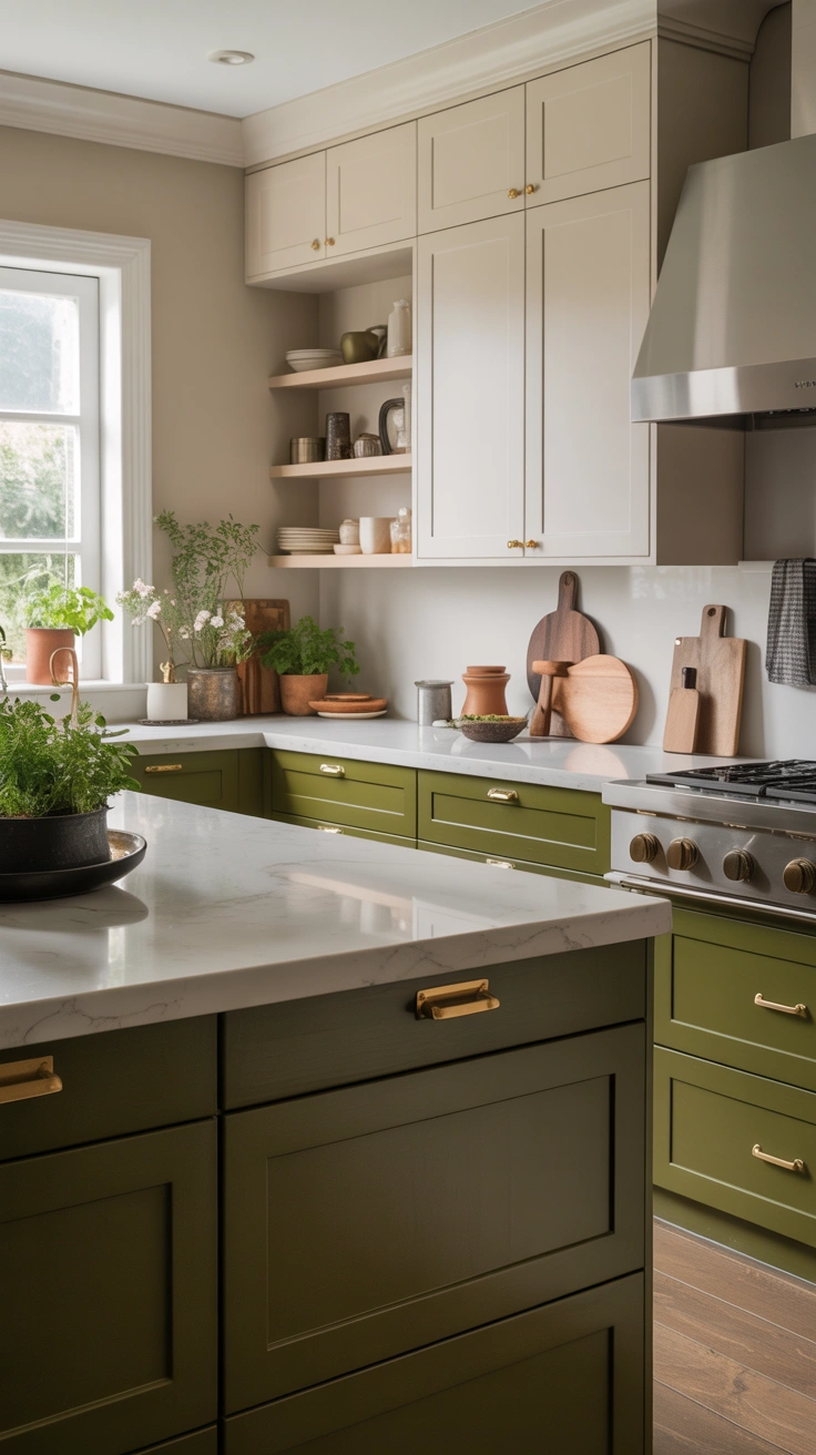 two tone kitchen cabinet ideas