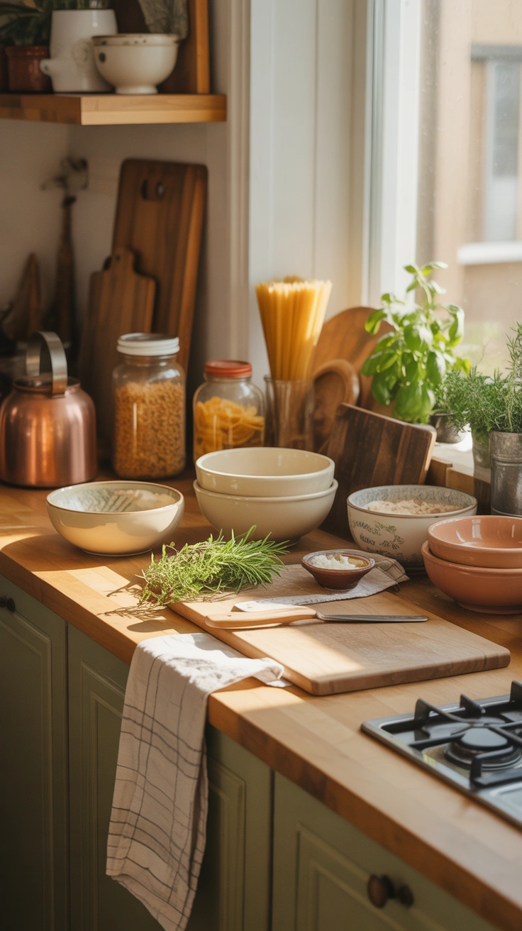 warm kitchen ideas