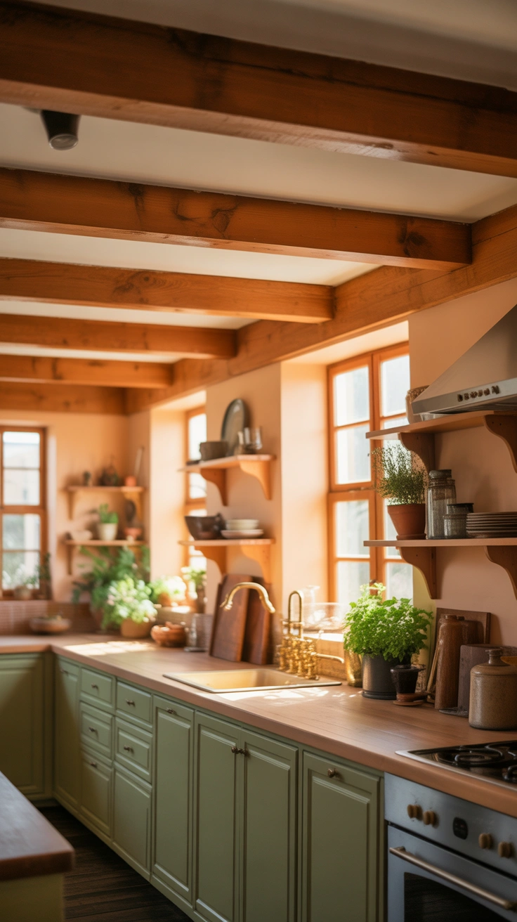 warm kitchen ideas