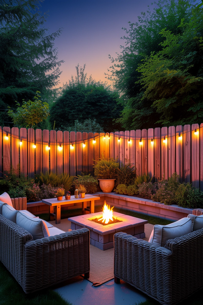 how to hang string lights over patio