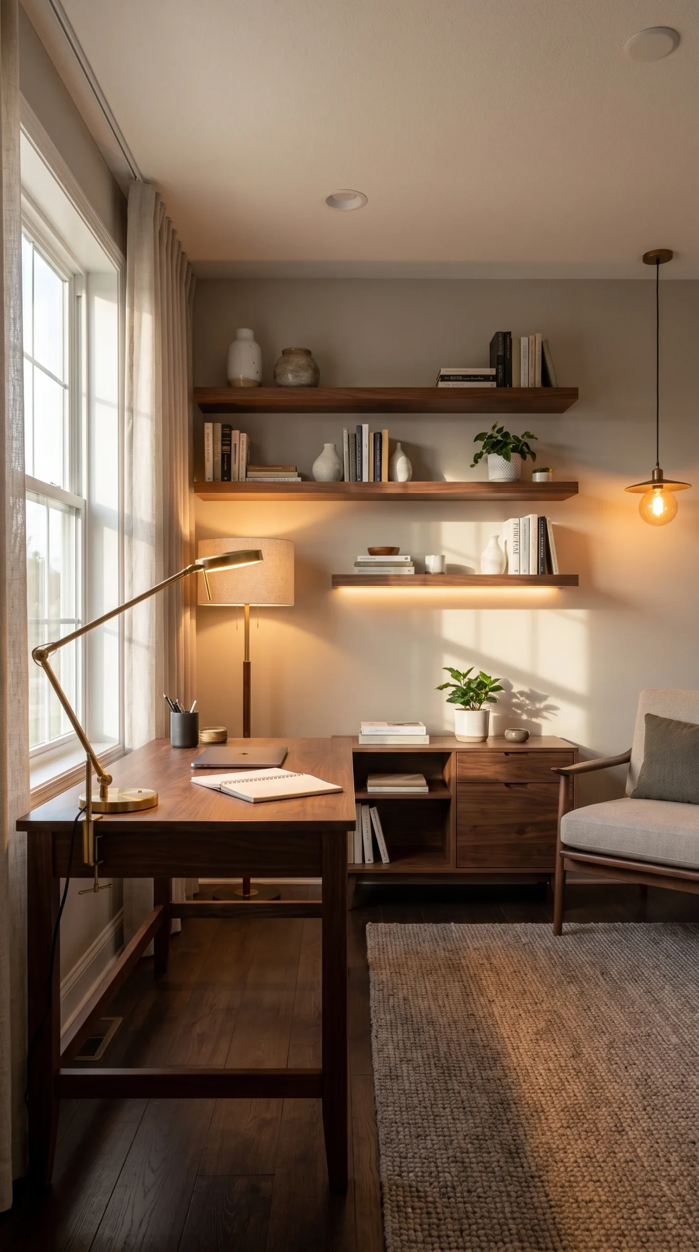 how to light a home office 11