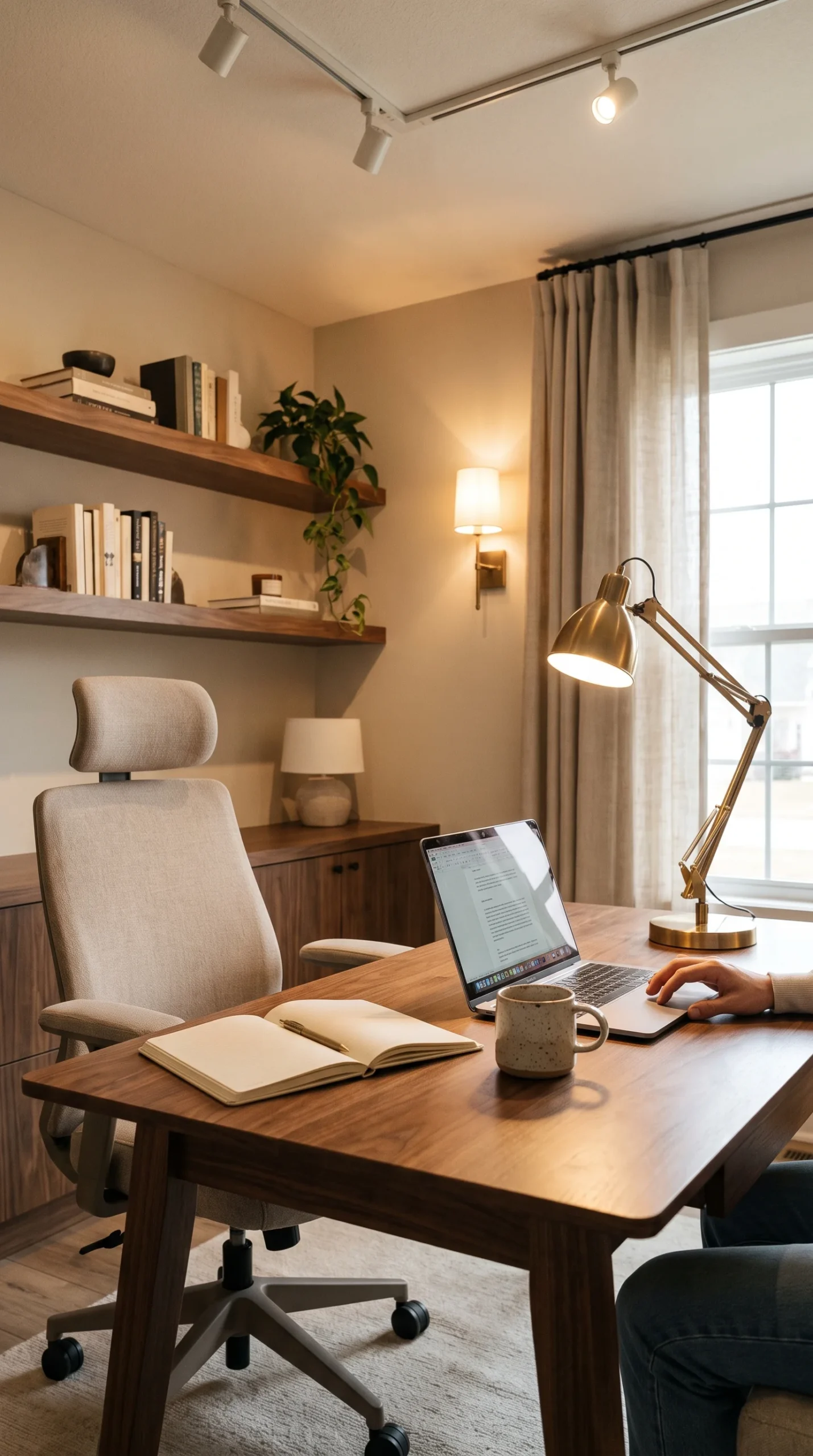 how to light a home office 4