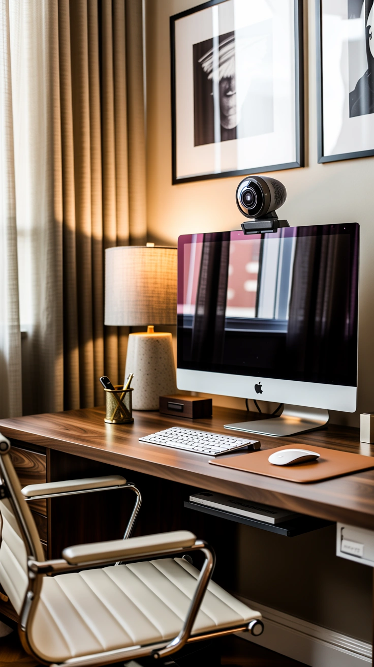 how to style desk for video calls